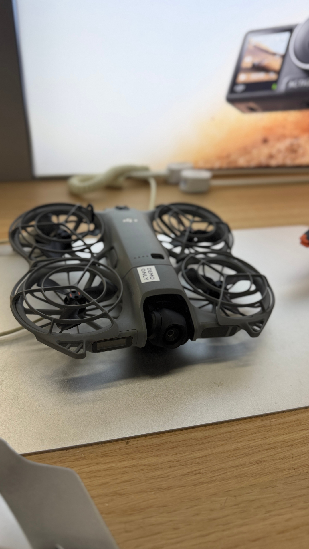 DJI Flip drone with foldable full-coverage propeller guards in hands-on review