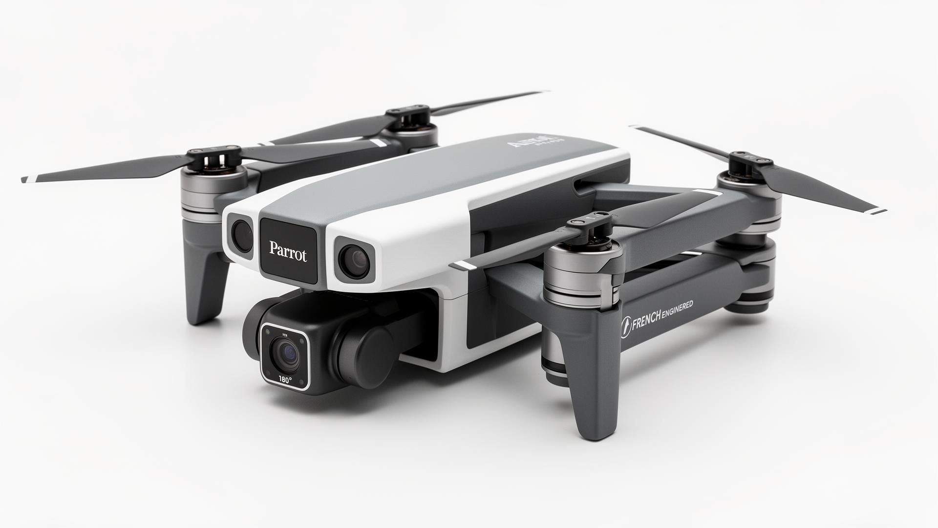 Parrot Anafi drone with 180-degree tilting gimbal camera and French engineering